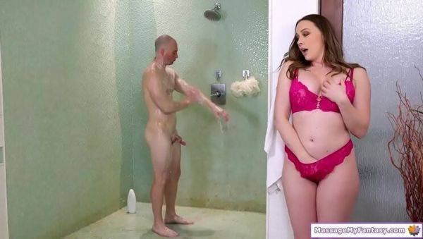 Busty MILF Chanel Preston Gives Stepson Nuru Massage and Handjob - xxxfiles.com on v0d.com