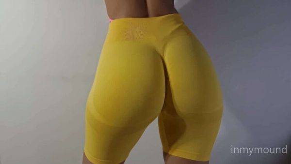 Inmymound Shows Off Her Tight Pussy in Vacuum-Packed Leggings and Swimsuit - xxxfiles.com on v0d.com