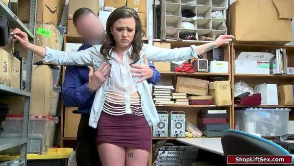 Store Officer Punishes Female Thief with Rough Anal Sex - veryfreeporn.com on v0d.com