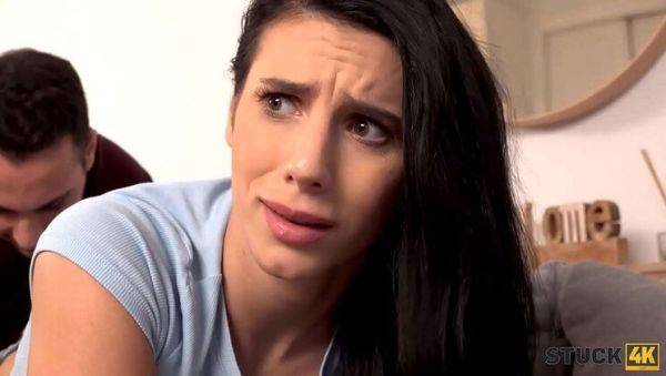 Stuck Brunette Nelly Kent Gets Fucked Hard in Doggystyle After Hand Gets Trapped - porntry.com on v0d.com