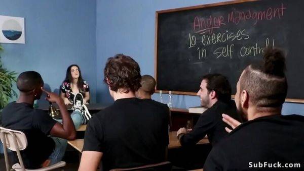 Lyra Lockhart Dominated in Hardcore Student Professor Anal Orgy - porntry.com on v0d.com