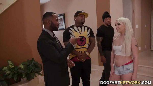 Petite Bella Jane Takes BBC Gangbang with Rough Anal and Creampie - porntry.com on v0d.com