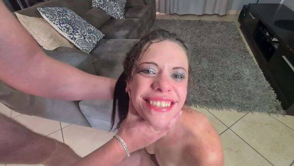 Petite Princess Mia Gets Rough Face Fuck and Degraded by Domslutfucker - porntry.com on v0d.com