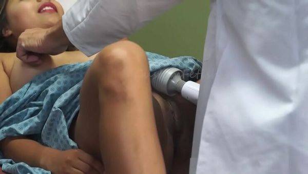 Hot Latina Patient Cums Hard in Doctor's Office - Close-Up Squirting Orgasm - xxxfiles.com on v0d.com