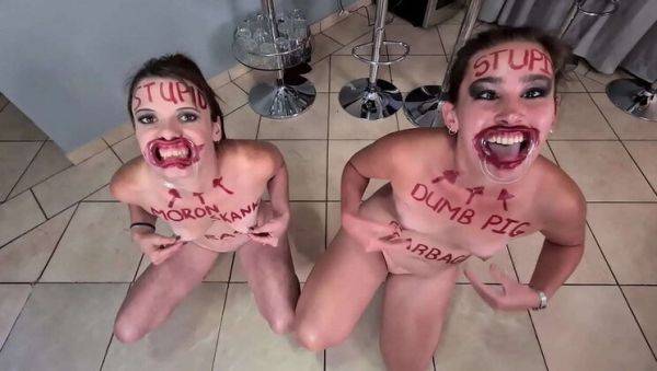 Two Naughty Petite Girls Kinkybitch69 & Petite Mia Do Stupid Slutty Things - Self Humiliation & Degrading Fun - porntry.com on v0d.com