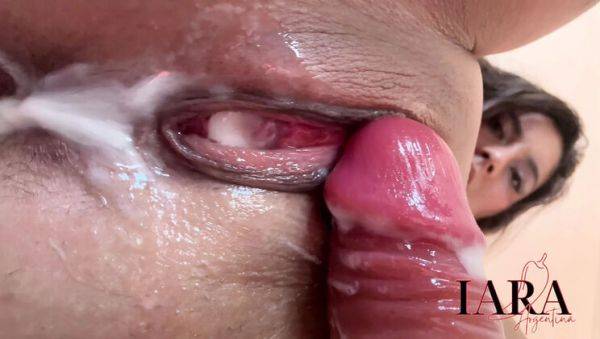 Iara Sanchez Creampie - Latina Solo Masturbation Orgasm with Big Dildo - porntry.com on v0d.com