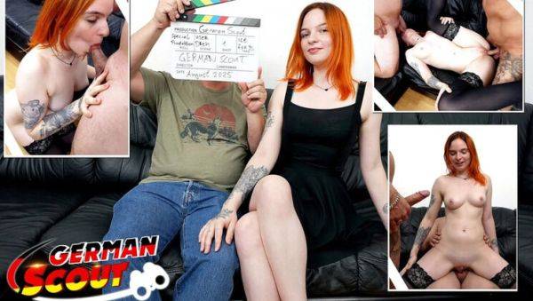 German Scout MMF Threesome with Redhead Teen - Blowjob and Cumshot in HD - porntry.com - Germany on v0d.com