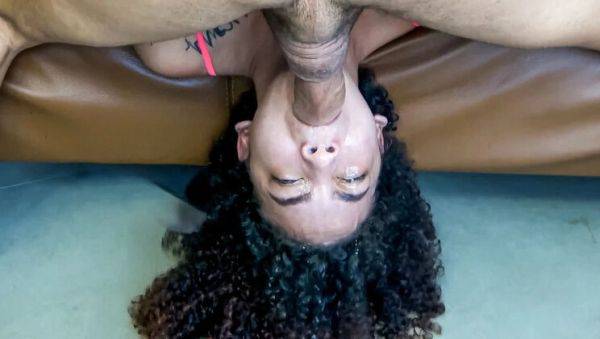 Petite Latina Teen Rough Face Fucking with Big Dick Makes Her Sloppy Wet - xxxfiles.com - Spain on v0d.com