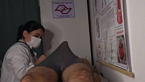 Nurse and Beautician Watch Patient's Huge Erection - Jennyferpimenta Amateur Handjob - xxxfiles.com - Brazil - Portugal on v0d.com
