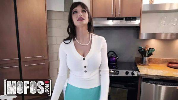 Lexi Luna Gets Stepson's Big Cock When Husband Ignores Her - Blowjob & Cum on Big Tits - xxxfiles.com - Britain on v0d.com