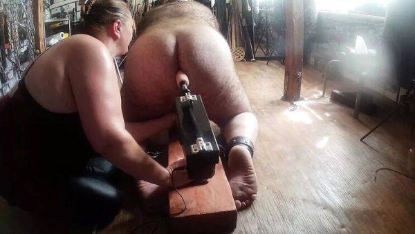 Part 2: Domina Satana Uses Fucking Machine on Piggy - Anal, BDSM, Femdom - xxxfiles.com - Britain on v0d.com