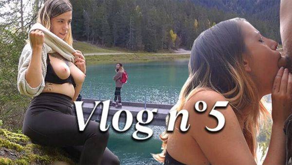 Amateur Teen Vlogger Norage Outdoor Van Blowjob & Doggy Style Orgasm in Forest - veryfreeporn.com - France on v0d.com