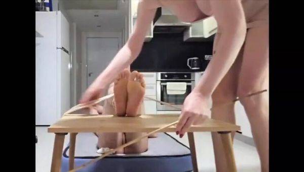 Mistressrola Punishes Disobedient Servant With Foot Torture & BDSM - veryfreeporn.com on v0d.com