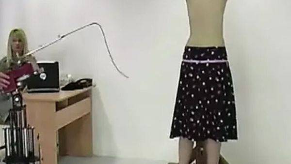 Pandora Blake Spanking Machine - Bare Back Whipping Teen Punishment - porntry.com on v0d.com