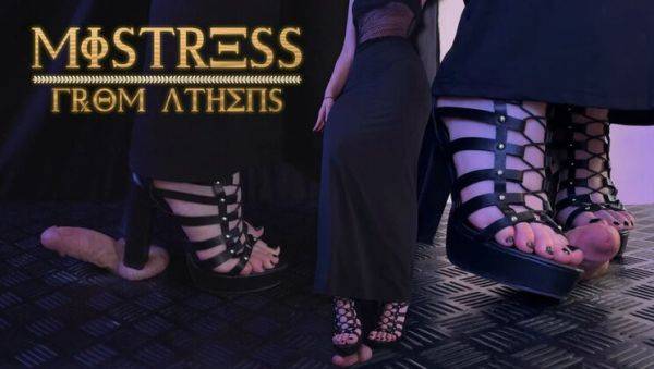 Athens Mistress TamyStarly Ballbusting in Gladiator Heels - CBT Trample, Shoejob, Stomping - porntry.com - Italy on v0d.com