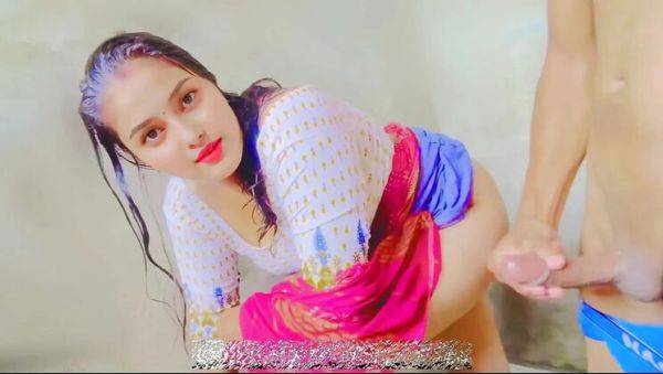 Desi Village Aunty Soniya Outdoor Fuck with Young Neighbor Boy's Thick Cock Hindi Audio - porntry.com - India on v0d.com