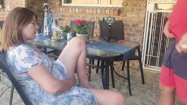 Amateur MILF Wife Outdoor Masturbation with Friend's Spouse - porntry.com - Britain on v0d.com