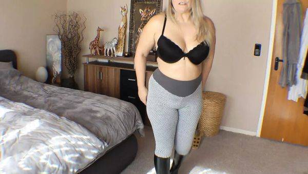 SweetSusi Blonde MILF Boot Wanker Solo Fetish with Big Natural Tits - porntry.com - Germany on v0d.com
