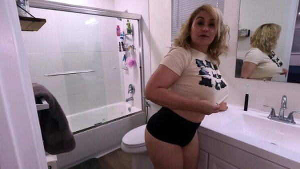 Amateur Latina MILF Gets Fucked Hard in Bathroom - Homemade POV Sex Tape - xxxfiles.com - Usa - Spain - Colombia on v0d.com