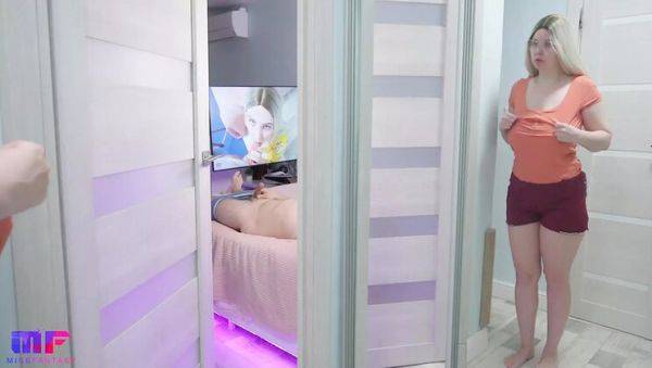 Stepdad Caught by Busty Blonde Stepdaughter Masturbating in Bedroom - Part 6 - xxxfiles.com - Russia on v0d.com