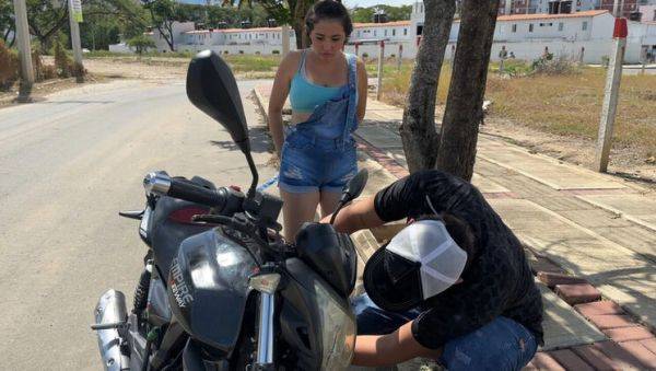Big Ass Biker Girl Gets Hardcore Anal Fuck After Roadside Help - ManuelaAlvarez - xxxfiles.com - Venezuela - Spain - India on v0d.com