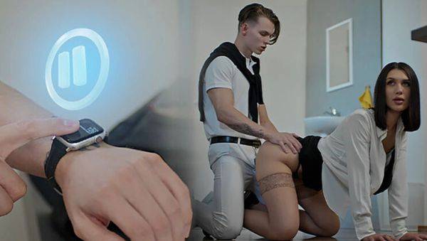 Teacher Freeze Fucked by Student - Time Stop Creampie Sex with Jadilica - veryfreeporn.com - Britain - Japan on v0d.com