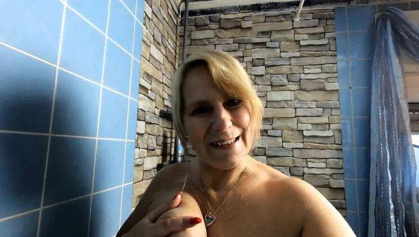 SweetSusi's Dirty German Solo - Big Ass Blonde Masturbates Nude in Bathroom - veryfreeporn.com - Germany on v0d.com