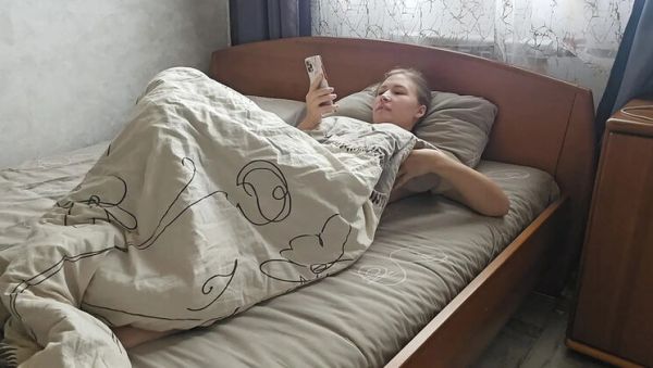 Stacy_via Wakes Up Horny and Masturbates to Porn - Big Natural Tits and Extreme Squirting Orgasm - xxxfiles.com - Russia on v0d.com