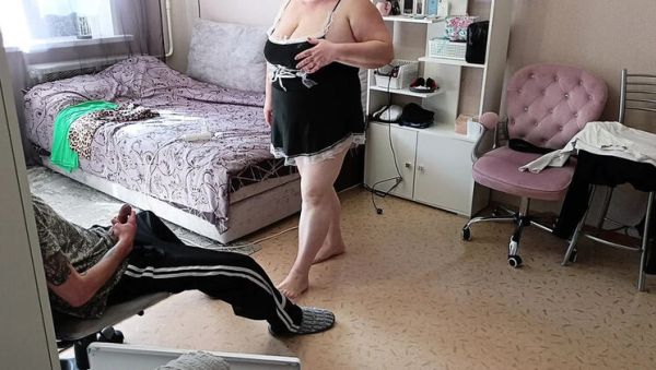 Zona901 Russian Maid No Panties Doggy Style Fuck with Big Natural Tits - veryfreeporn.com - Russia on v0d.com