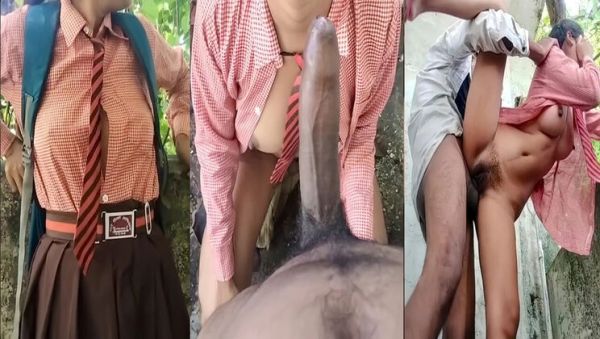 Desi Village Teen School Girl Hardcore Sex MMS - HotSihvani63 Blowjob Doggy Style Big Natural Tits - xxxfiles.com - India on v0d.com
