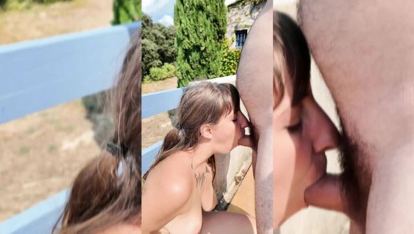 Daddy Fucks Me Hard on Terrace - Goodgirlanddad Amateur Hungarian MILF Creampie Outdoor - veryfreeporn.com - France - Hungary on v0d.com