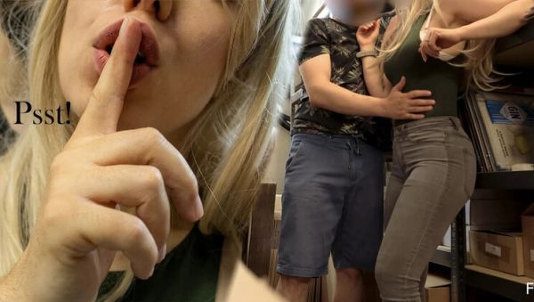 Caught Cheating On Husband In Warehouse - Sneaky Sex While Coworkers Walk By - veryfreeporn.com - Britain on v0d.com