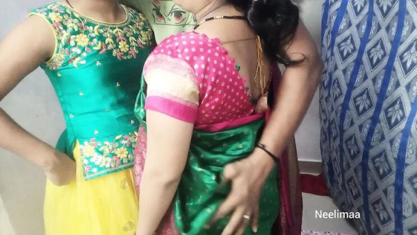 Indian Desi Threesome with Neelimaa - Big Ass, Homemade Group Sex - veryfreeporn.com - India on v0d.com