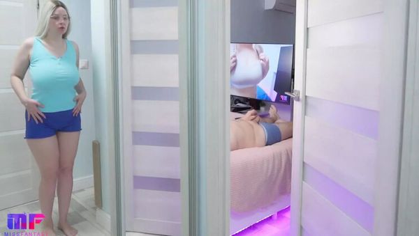 Stepdad Caught by Busty Blonde Stepdaughter Masturbating in Bedroom - Part 5 - veryfreeporn.com - Russia on v0d.com