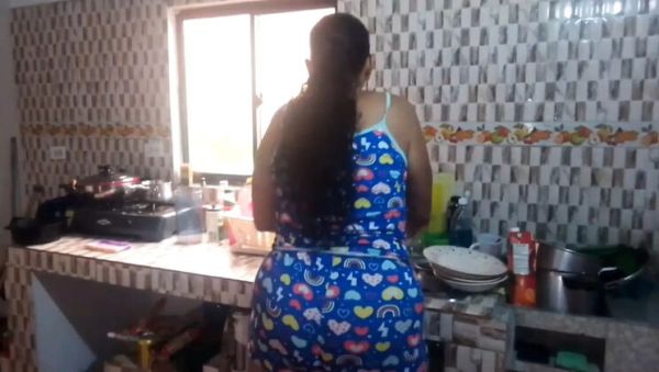 Stepson fucks stepmom hard in kitchen rough sex with big ass Latina MILF - xxxfiles.com - Japan - Colombia on v0d.com