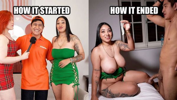 Nervous Around Big Tits! Nicki Power Quits Popeyes for Amateur Latina Casting & Rough Doggystyle - porntry.com - Spain on v0d.com