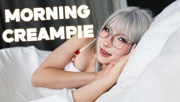Petite Asian Teen with Braces Morning Creampie - Real Homemade Sex - porntry.com - Russia on v0d.com