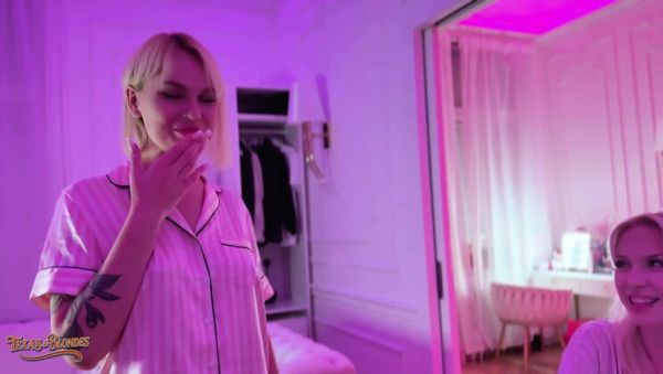 Eager Blonde Babes Greta Foss & Vera Jarw Raw Threesome Fuck with Mr. Texas - veryfreeporn.com - Britain on v0d.com