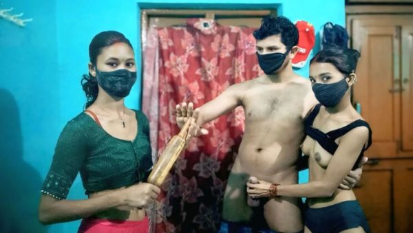 Desi Indian Wife's Best Friend Threesome Fuck - Hot Monika and Horny Archana Caught by Wife Viral Hindi Video - porntry.com - India on v0d.com