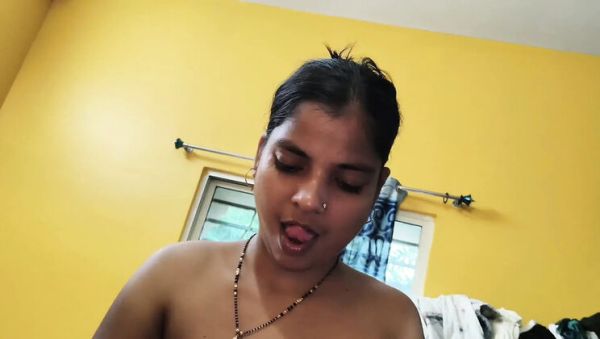 Indian Village Hot Wife Sonali Sanu Homemade Fucking with Big Natural Tits and Huge Cock - veryfreeporn.com - India on v0d.com