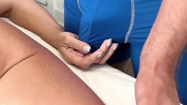 Big Tits Blonde MILF Bianca Jaguar Gets Massage Happy Ending with Big Cock Sucking and Fucking - porntry.com on v0d.com