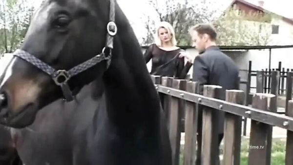 Blonde Gets Double Penetration by Two Big Cocks Outdoor - xxxfiles.com - Britain on v0d.com