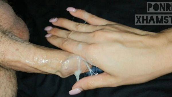 Gentle Handjob with Beautiful Russian Teen Milasha Ponri - Huge Cumshot - veryfreeporn.com - Russia on v0d.com