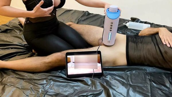 Big Tits Girlfriend Uses Blow Machine On Boyfriend For Intense Orgasm - Amateur Homemade BDSM - veryfreeporn.com - Austria on v0d.com