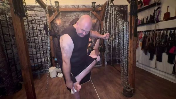 Part 5: British Domina Destroys Sissy Tristan in Hardcore Pegging Dungeon - porntry.com - Britain on v0d.com