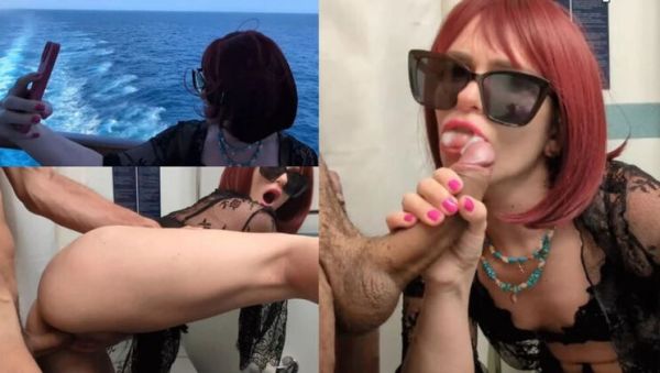 Public Toilet Blowjob on Boat - Italian MILF Deep Throat and Cum in Mouth - veryfreeporn.com - Italy on v0d.com