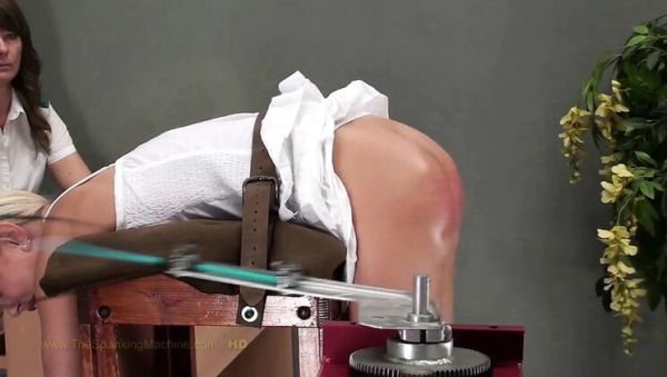 Blonde Teen Lola Spanked Hard by Machine - Ass Whipping Punishment - xxxfiles.com - Germany on v0d.com