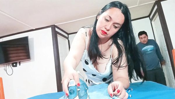 Caught My BBW Stepmom Ironing Clothes & Fucking Her Big Ass Rough - veryfreeporn.com - Usa on v0d.com
