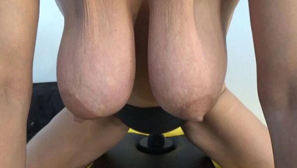 AnnaBUST Solo Dildo Play with Big Natural Tits - porntry.com on v0d.com