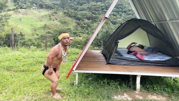 Indian teen Julianaburning gets horny seeing MILF Chiky's ass in forest, fucks her hard outdoor - xxxfiles.com - Spain - India on v0d.com